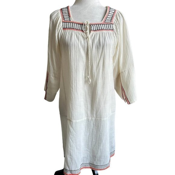 APIECE APART Women's Cotton Southwestern Oversized Nueva Tewa Dress US 2 - Picture 3 of 15